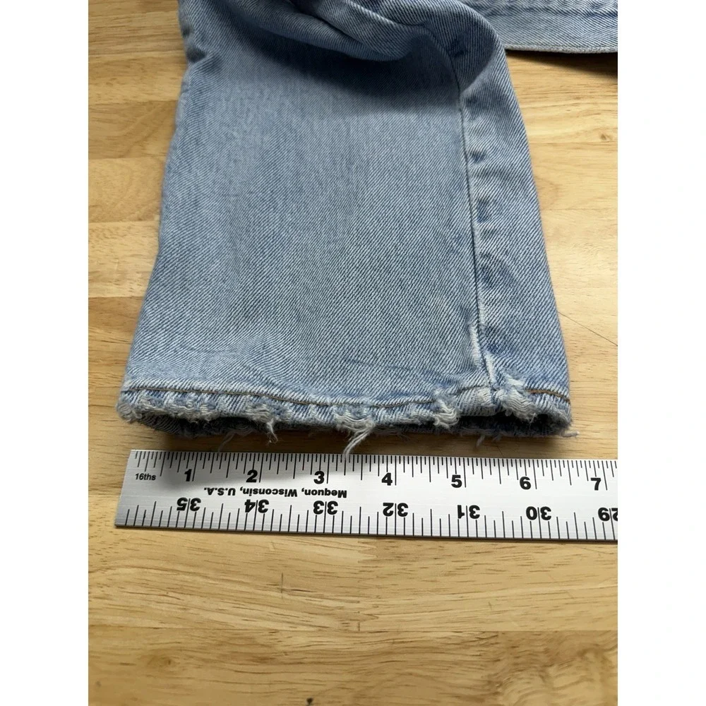 Levis 511‎ Mens Size 32x34 Medium Wash Distressed Slim Fit Denim Jeans Patchwork